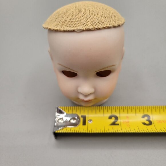 Vintage Porcelain Bisque Doll Head Reproduction Grace C Rockwell Doll Part - Picture 8 of 10
